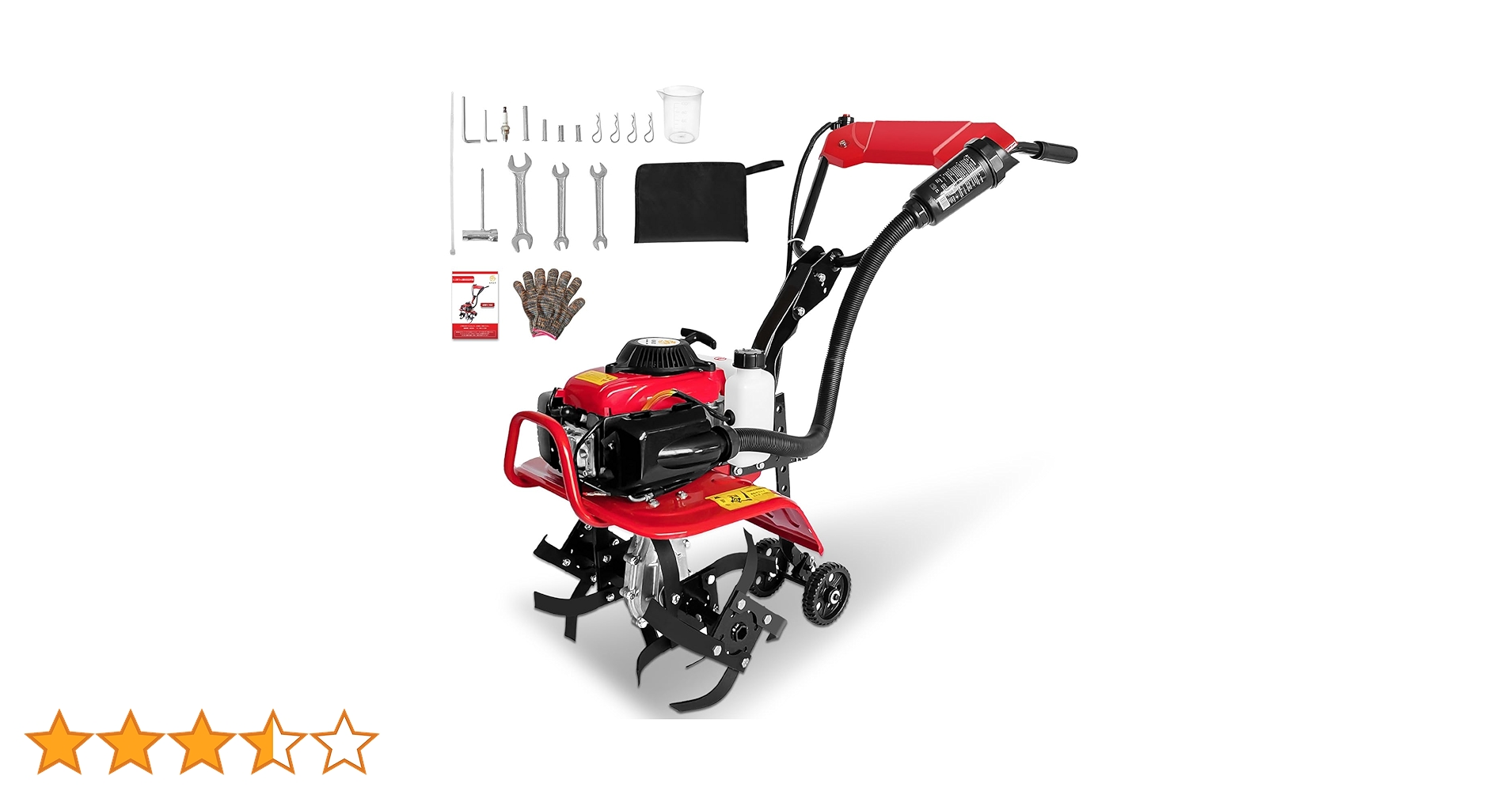 エンジン式耕運機 手押し耕うん機 排気量55cc耕幅38cm 耕深10-25cm Amazon | エンジン式耕運機 手押し耕うん機 排気量55cc 四